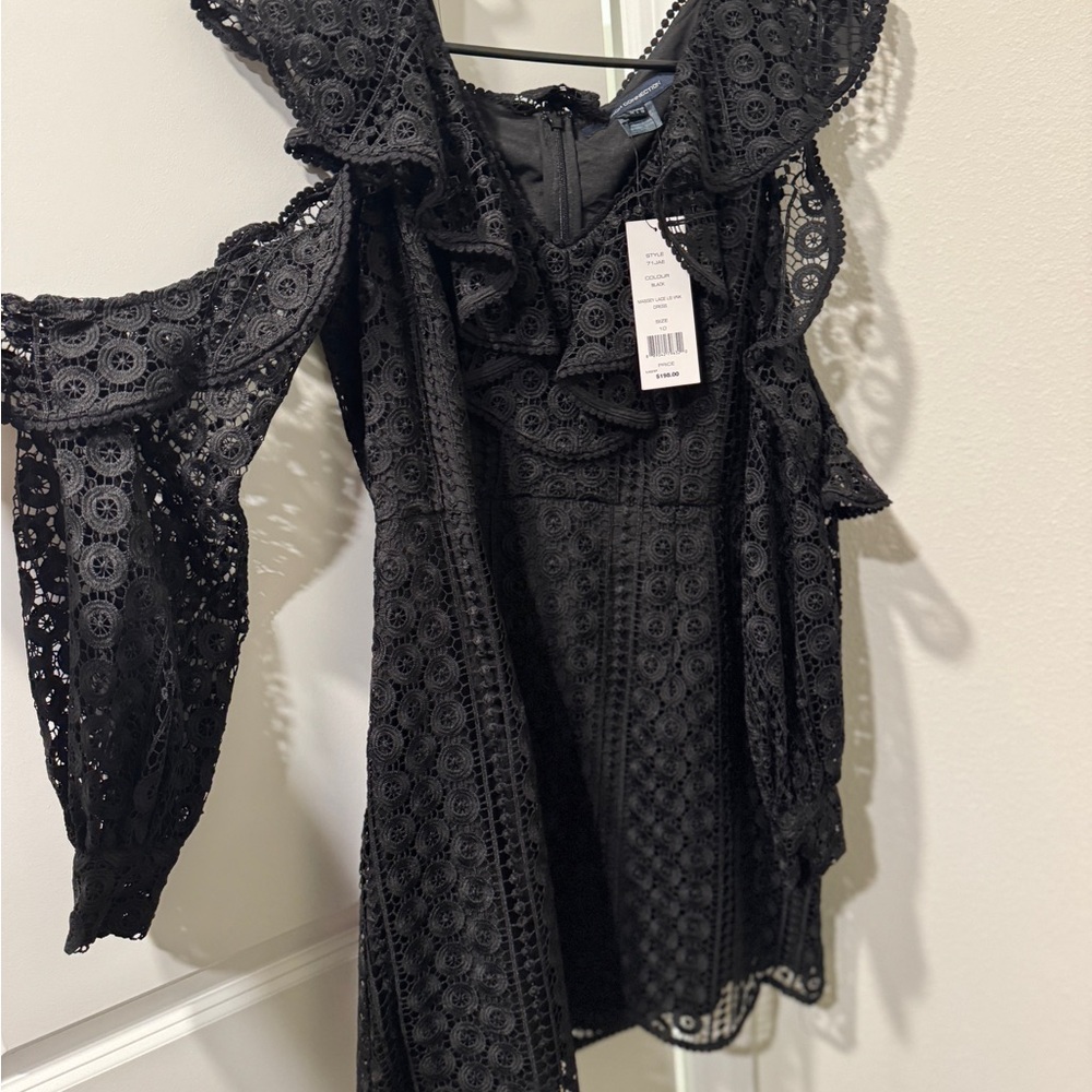 French Connection UK Black Lace Dress - new with tags